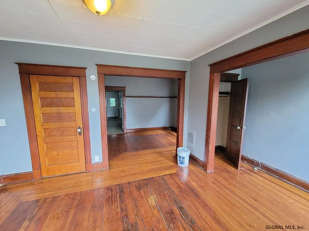 Interior with hardwood floors